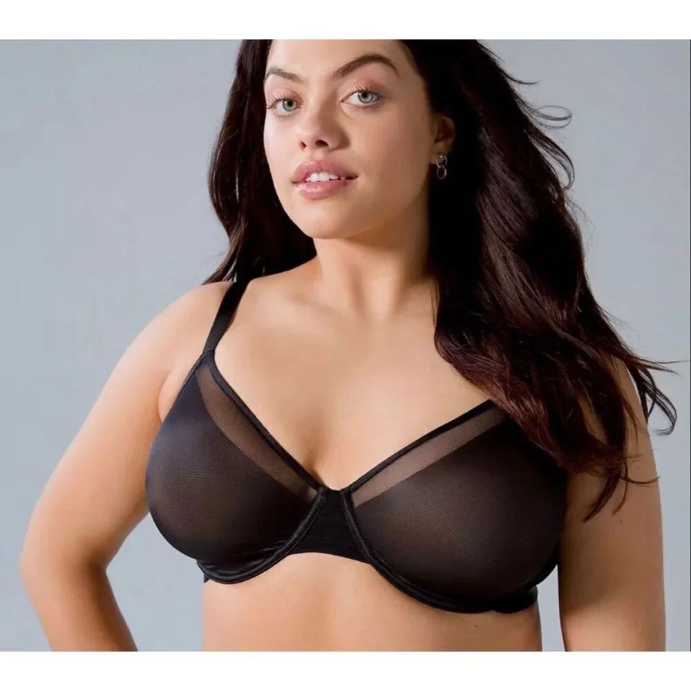 A2 soma sheer unbelievable lift perfect coverage, underwire black bra size 36 DD